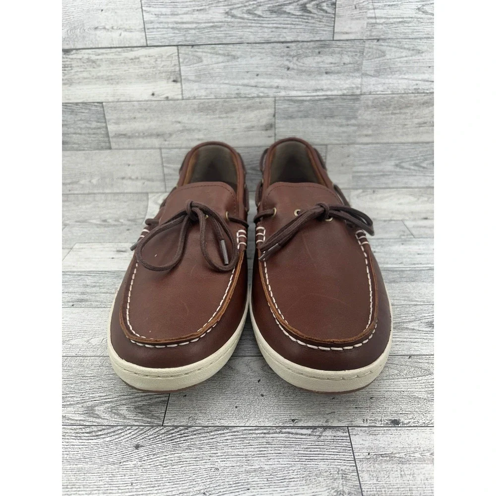 Cole‎ Haan Men Brown Leather Boat Shoes Loafers C22114 Size 12M
